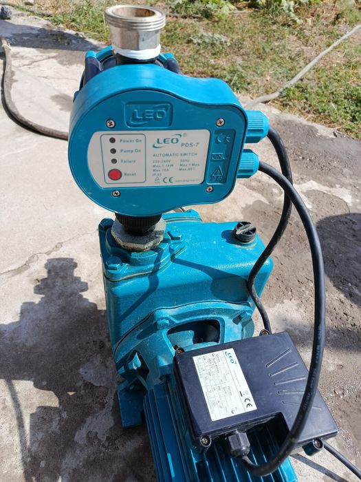 Насос электрический *LEO XHSm 2000* 1,5kw+ автоматическое реле давлен
