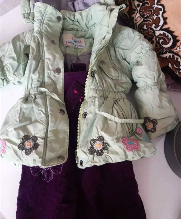 комбинезоны на зиму для девочек от 2 годика по 4 .