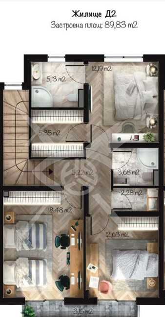 Продава се Къща в Пловдив, Беломорски - 164 кв.м за 669 €/кв.м - Снимка #1