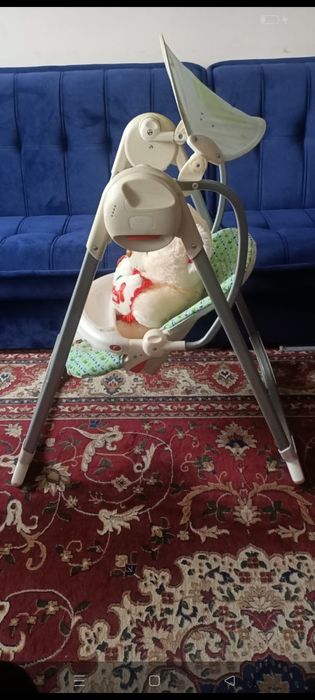 Качеля детская зеленая