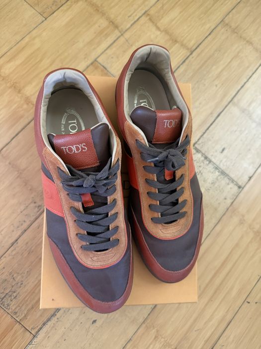 Tod’s оригинал кожанные кеды, 45 размер