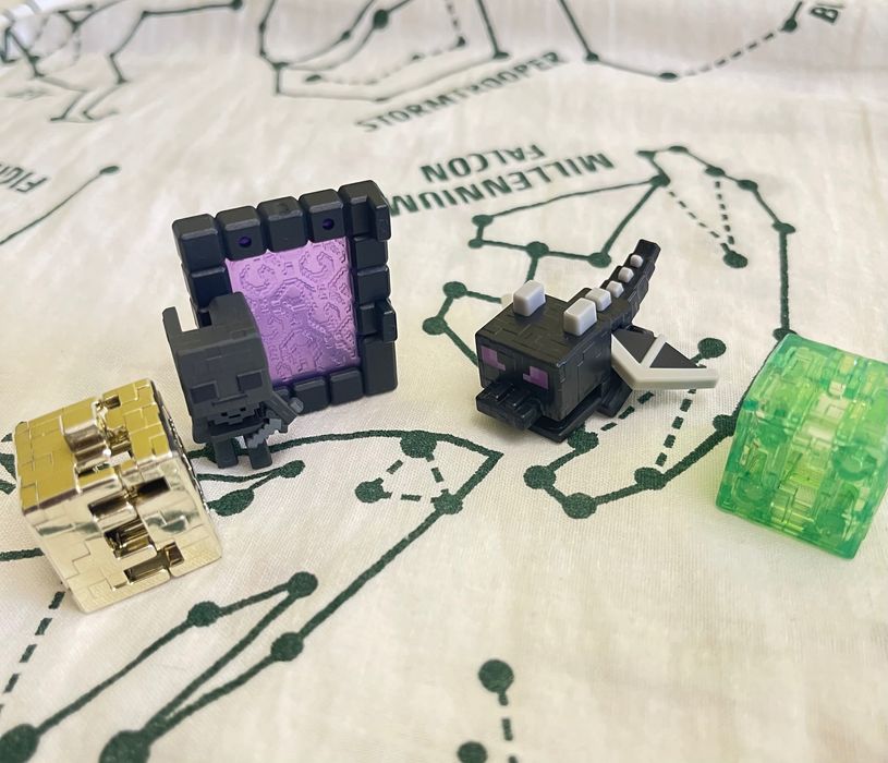 Minecraft фигурки, Дракон и Скелет