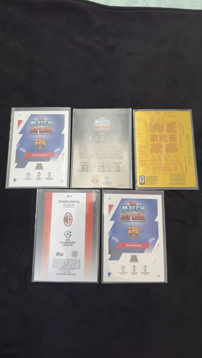 Lot Messi&Ronaldinho 5 Carduri Topps