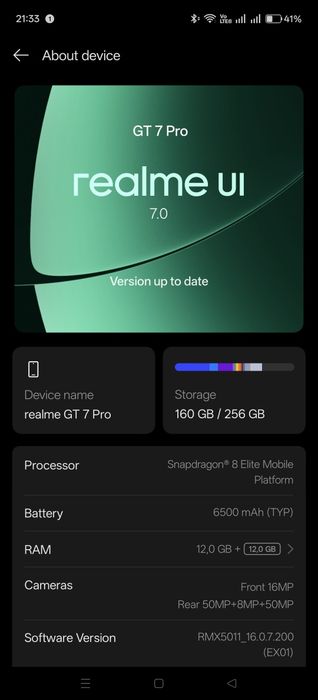 Realme Gt7 pro 256gb