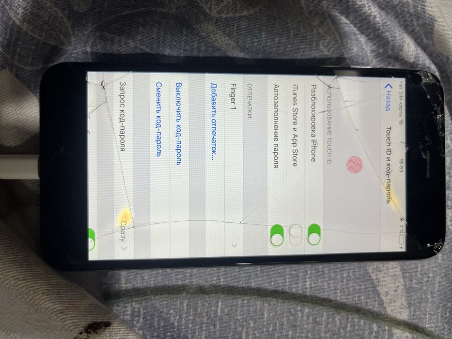 Iphone 6 plus ideal imei hammasi ishlaydi ayvi ekrananida steklosi sin