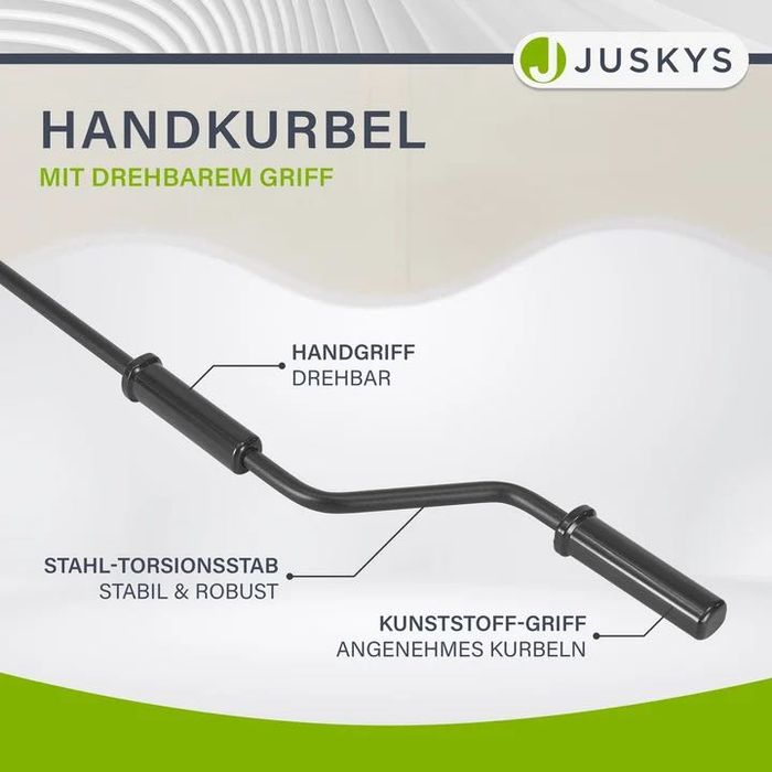 Jaluzea Retractabilă cu Braț Articulat Juskys 300x250 cm (Bej, Protecție UV40+)