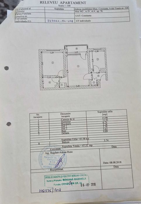 Vanzare apartament 2 camere, Constanța