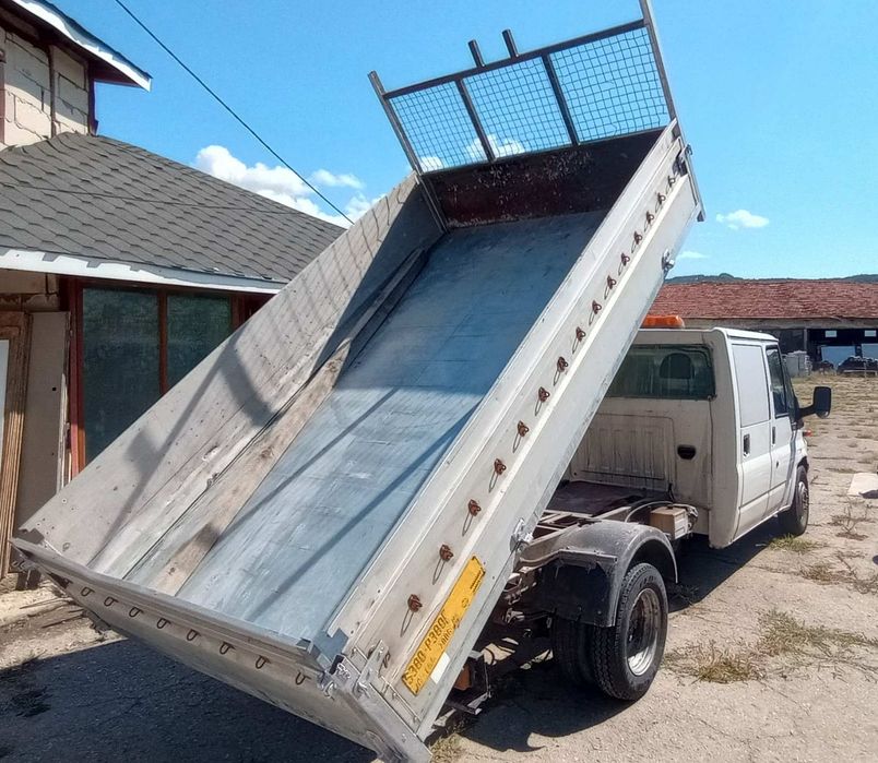 Ford Transit 2.4tdci, 6+1 места, самосвал, регистриран!