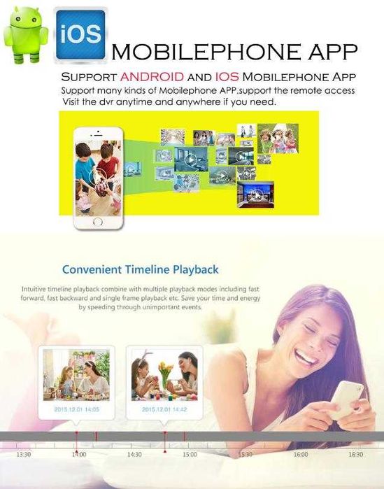 Бебефон Метална Водоустойчива Безжична IP Камера Смартфон Наблюдение