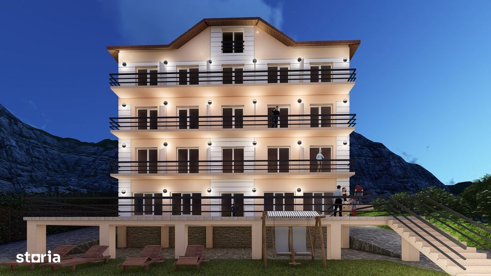 Hotel 30 camere la roșu pe malul Dunării cu Restaurant, terasa, ponton