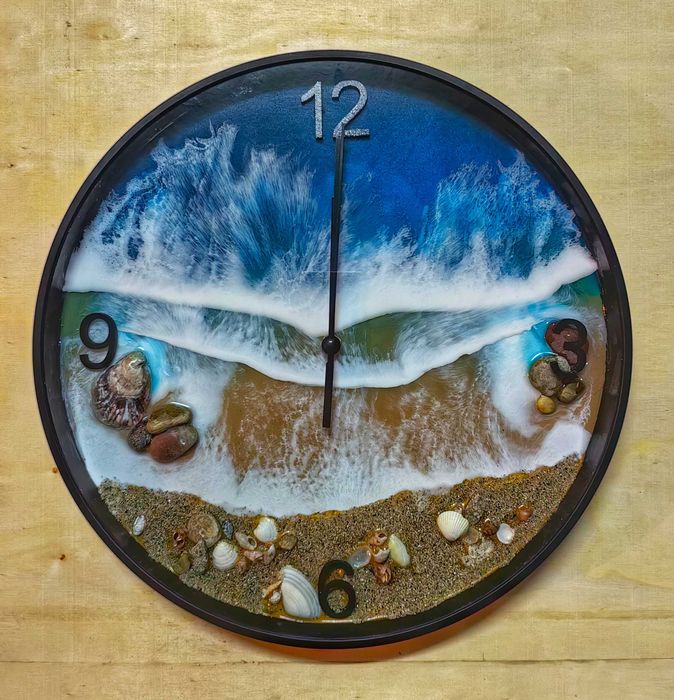 Стенен часовник от епоксидна смола!