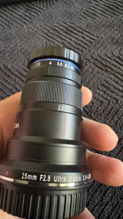 Obiectiv Laowa Venus Optics 25mm F2.8 2.5-5X Ultra-Macro EF