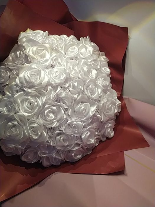 Атласные розочки