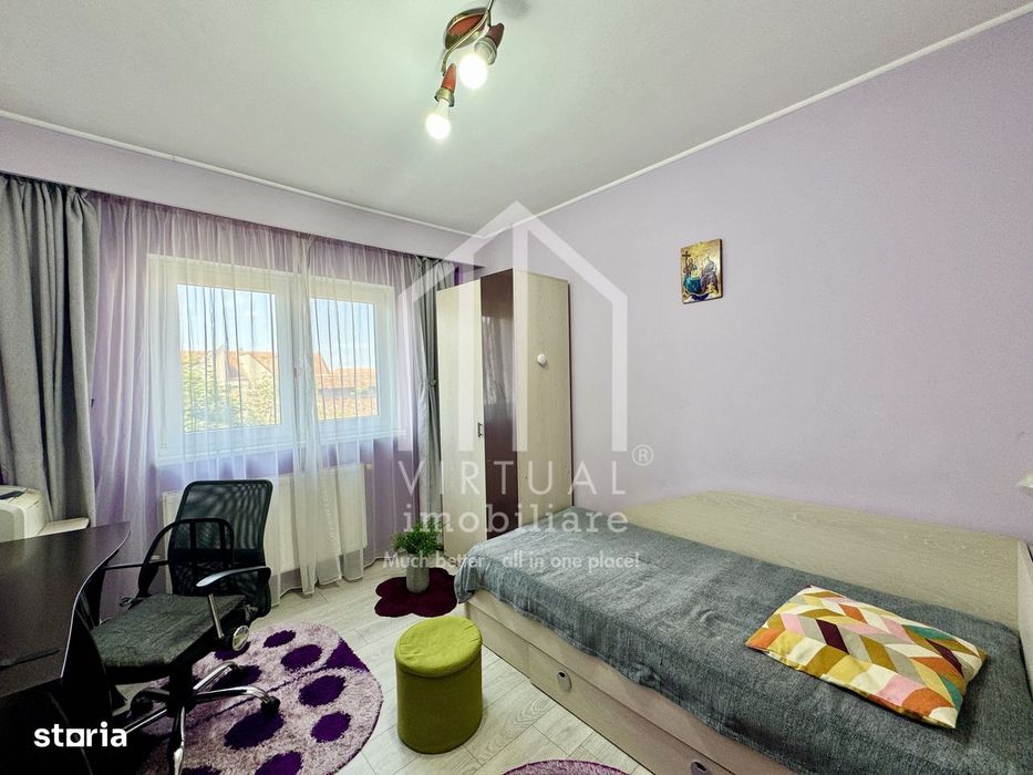 Apartament cu 2 camere, 44mp utili + 2 balcoane, boxa  - Zona Centrala