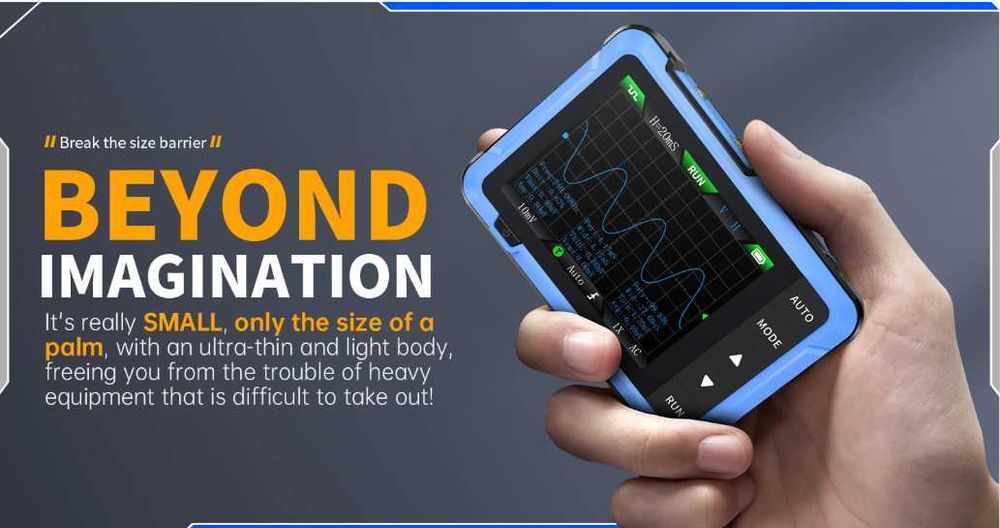 Цифров Осцилоскоп DSO510 10MHz 48MS/s 0-50KHz Сигнал Генератор ±400V