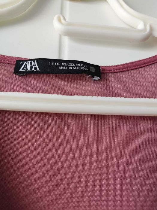 ZARA Дамска рокля пепел от рози