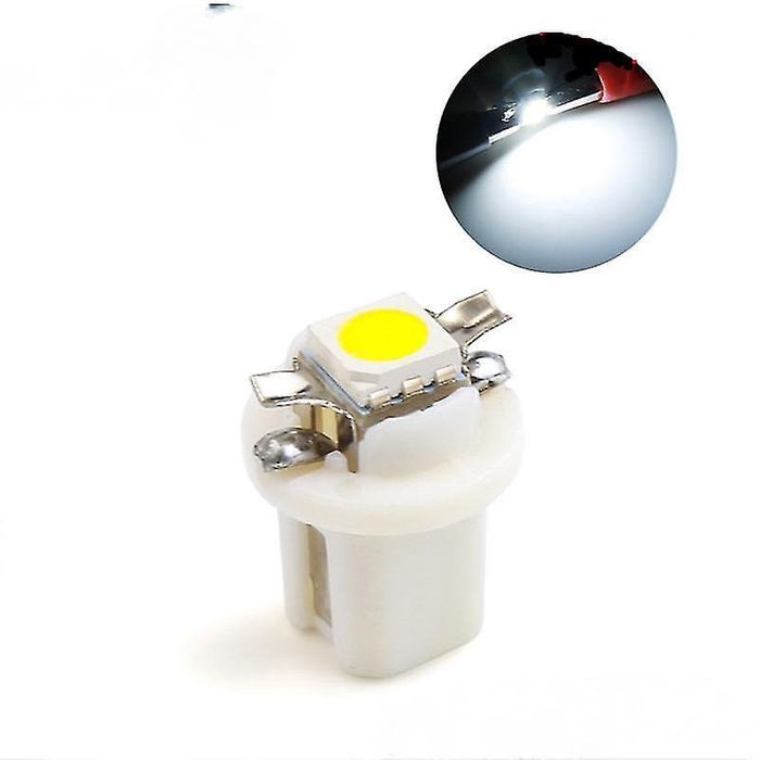 автомобилна индикаторна лампа  b8.5d 1x5050 -12v бяла zollex p0107