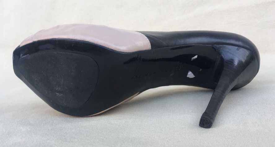 Barbara Bui Superbi Pantofi Platforma Stiletto Piele Negru EU 39