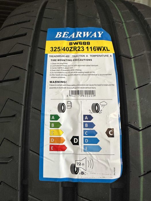 Нови Летни Гуми BEARWAY BW688 325/40R23 116W XL Нов DOT