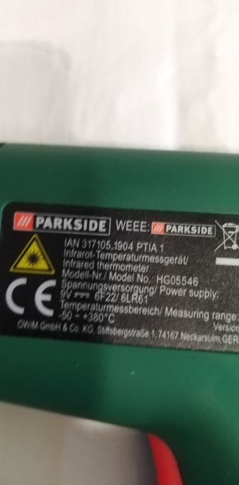 Termometru PARKSIDE măsoară 8 puncte