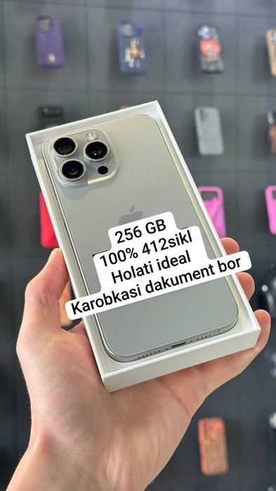 iPhone 15 pro max 256 100%