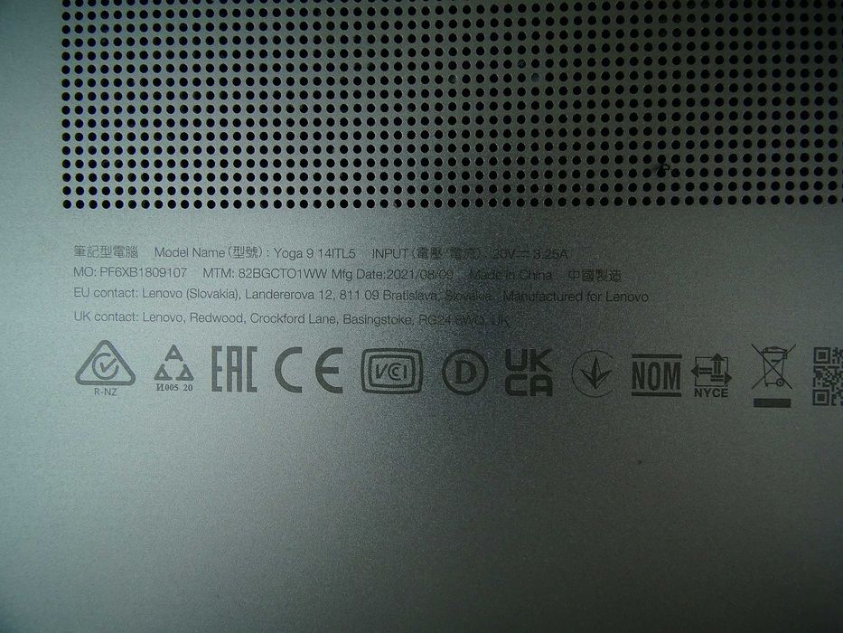 Лаптоп LENOVO YOGA 9 14ITL5 14” 16GB SSD 1TB  i7 i7-1185G7 Тъч писалка