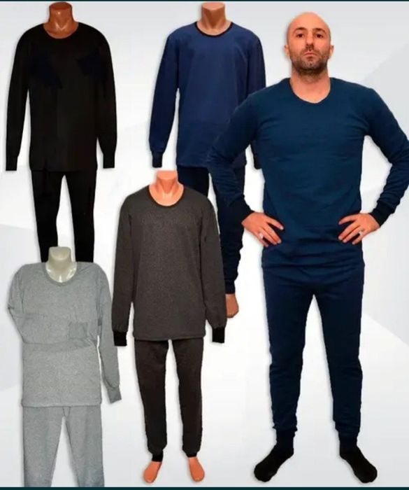 Теплые трикотажные комплекты мужского нательного белья