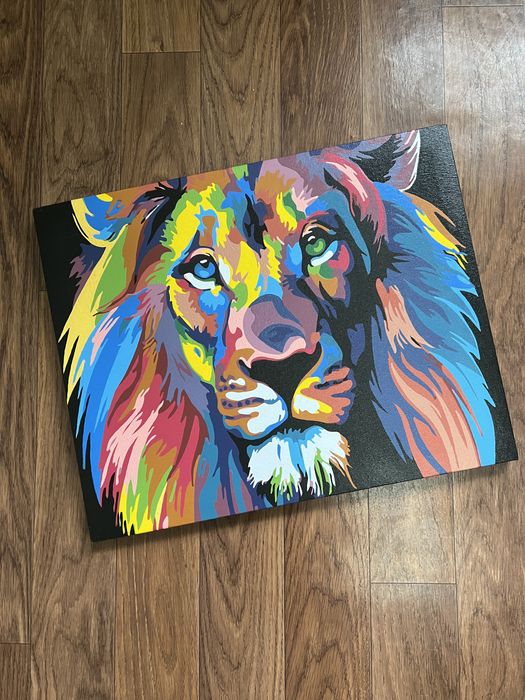 Картина красками в интерьер, ручная работа