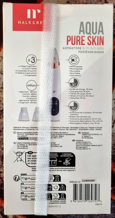 Aspirator puncte negre Aqua Pure Skin – NOU, sigilat cu garanție