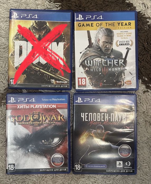 Продам игры на PS4