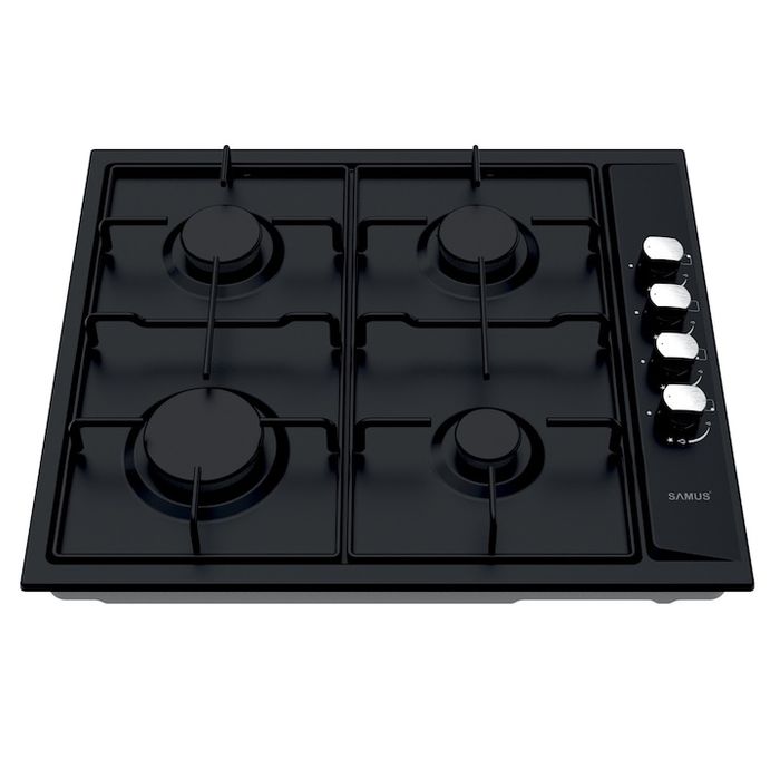 SIGILAT plita incorporabila pe gaz Samus, negru,aprindere electrica