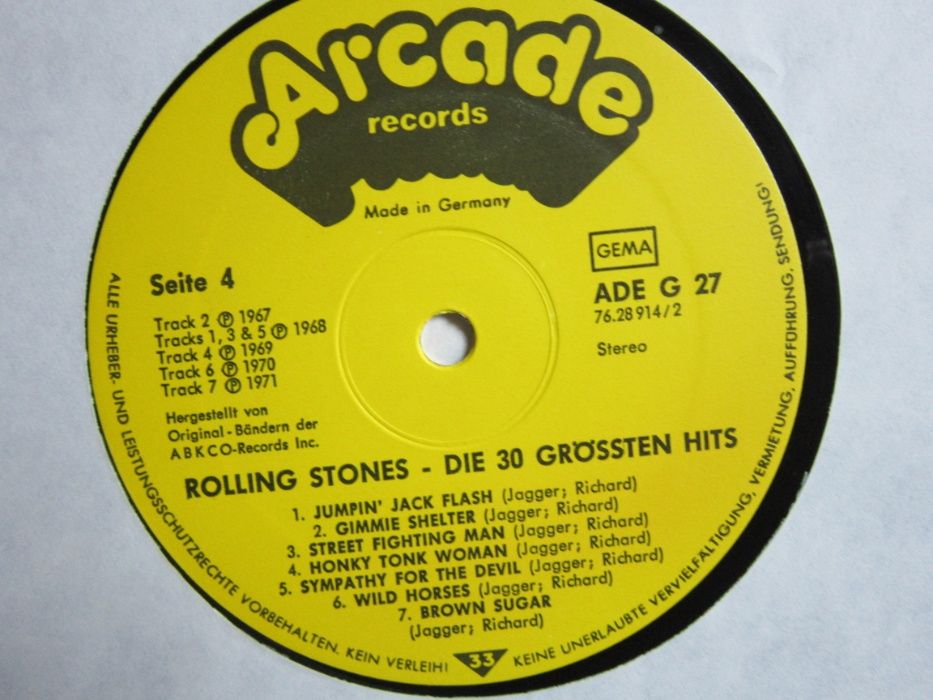 rar Rolling Stones 30 Hituri Inregistrări Originale,Germany 1977