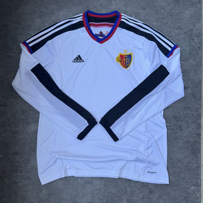 Tricou fotbal FC Basel 1893 Adidas Long Sleeve sezon 2014/2015 marime  L