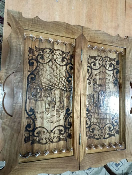 Нарды и шахматы.ручная работа.