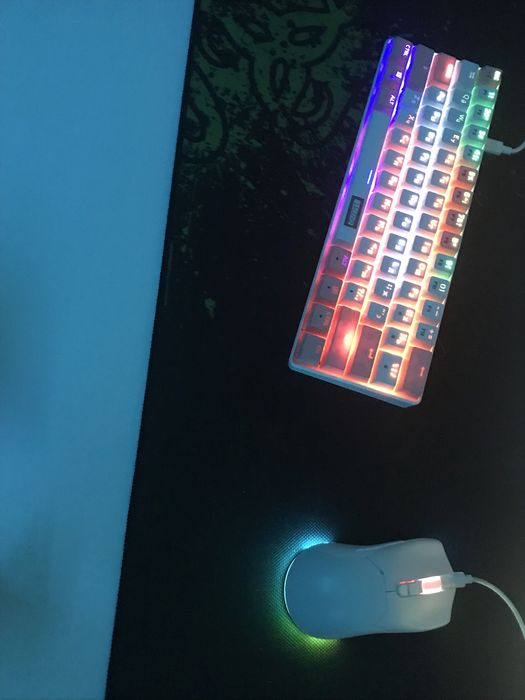 механическая клавиатура и мышь