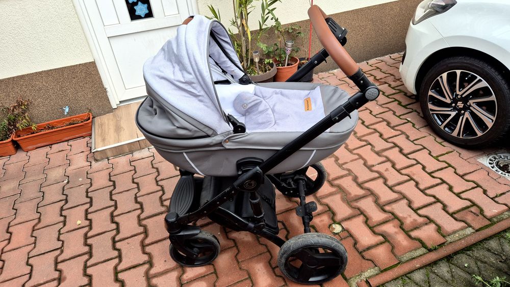 Carucior copii 3 in 1 Topaz Lux Grey - Krausman
