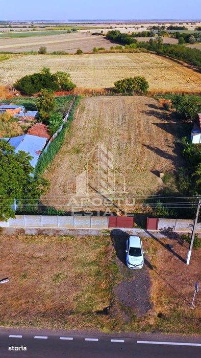 Teren intravilan de vanzare la Foeni, 13200 mp, front 24 m, Timis