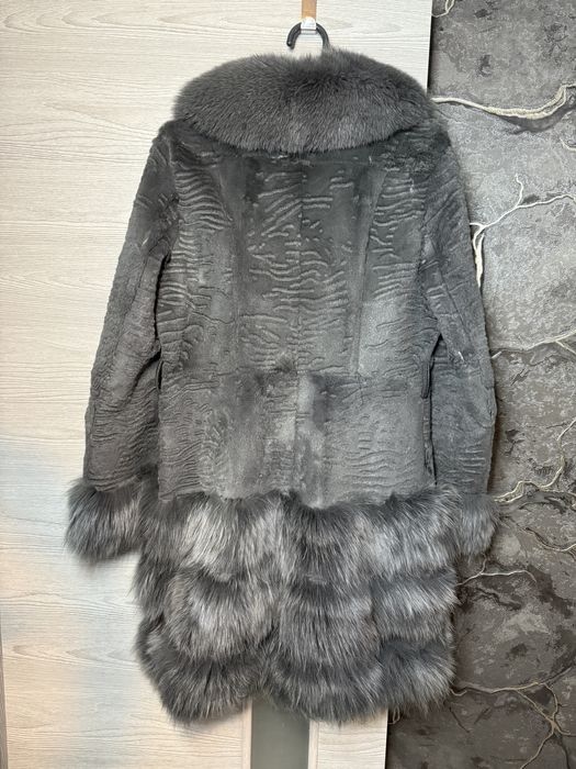 Шуба из кролика и песца