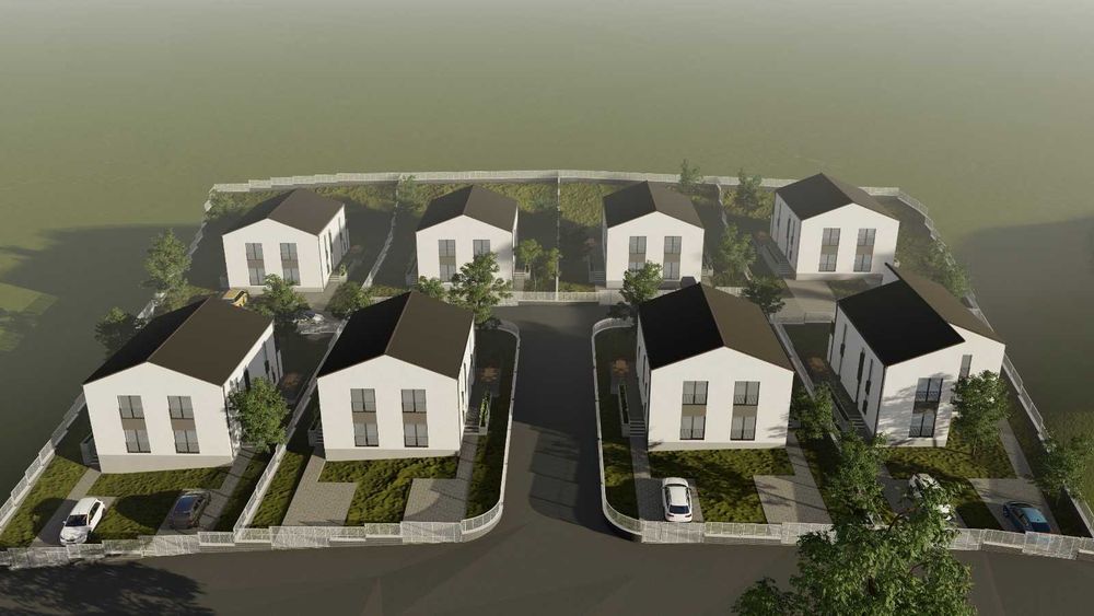 Lot de teren 600 mp de vanzare cu utilitati si autorizatie de constructie duplex in Cristesti