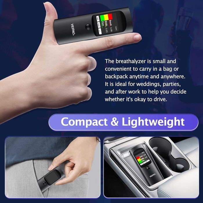 VEIPAO Професионален, преносим дрегер с 11 мундщука  и цифров  екран