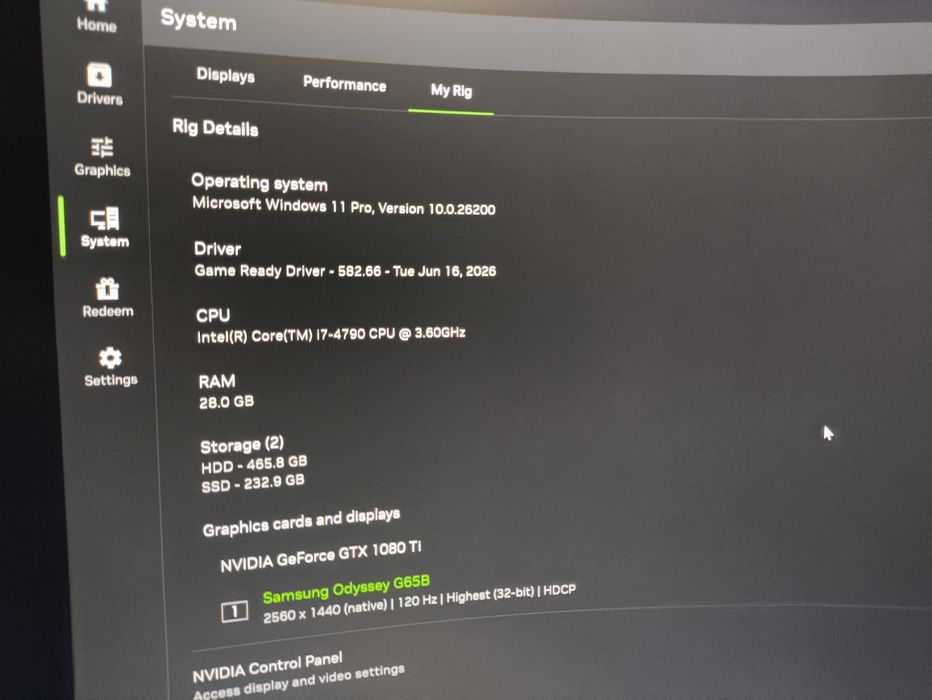 Vand PC gaming i7 GTX1080ti 28gb Ram DDR3 750w PSU