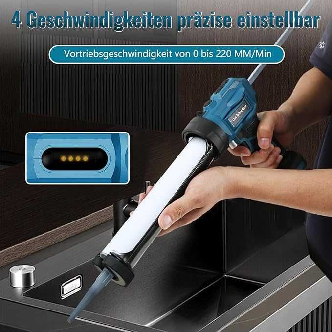 Presă de cartușe cu baterie compatibilă cu pistolul de silicon Makita de 18 V