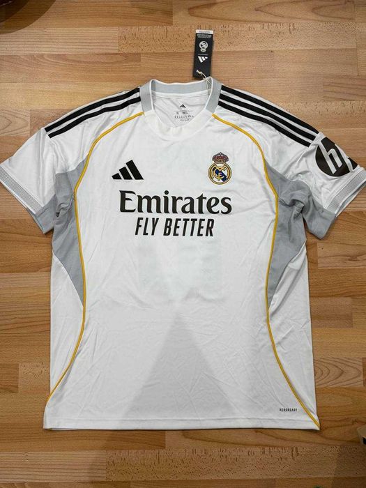 Оригинальная футболка adidas Real Madrid 25/26 Home Mbappe Jersey!