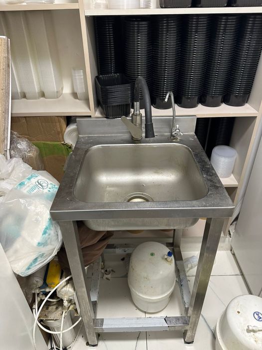 Пицца печь на 8 шт + мойка из нержавейки