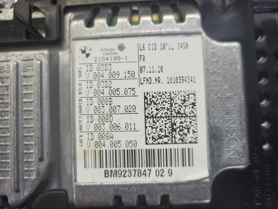 Display navigatie mare bmw seria 7 f01,f02,f03 cod oem 9237847