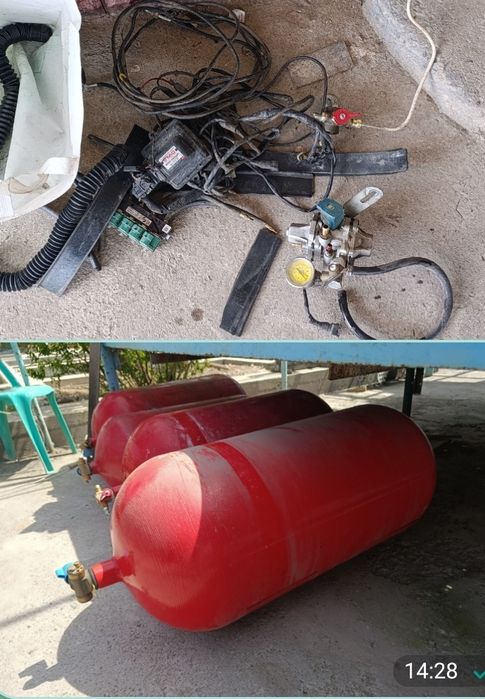 Метан газ балон 100 талик 4 Чи покалена комплект