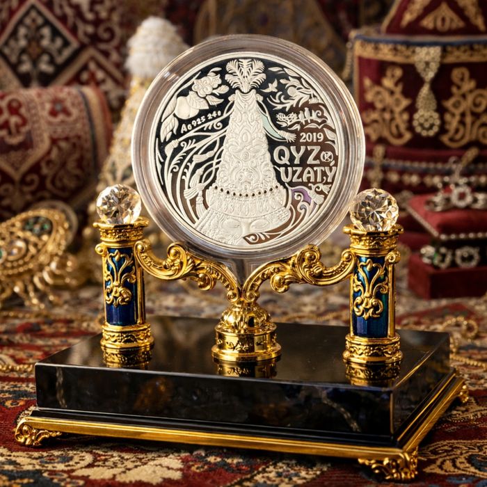 Серебряная монета Кыз узату