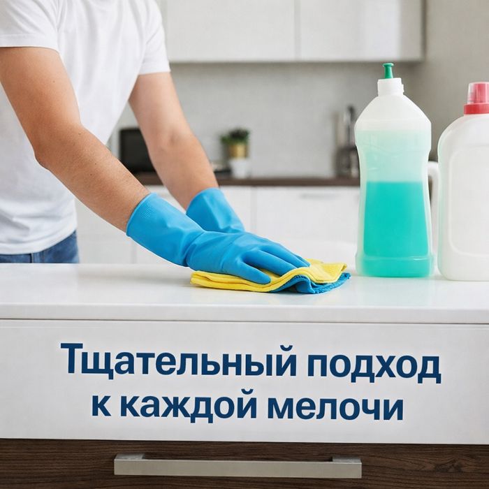 Уборка квартир и домов.