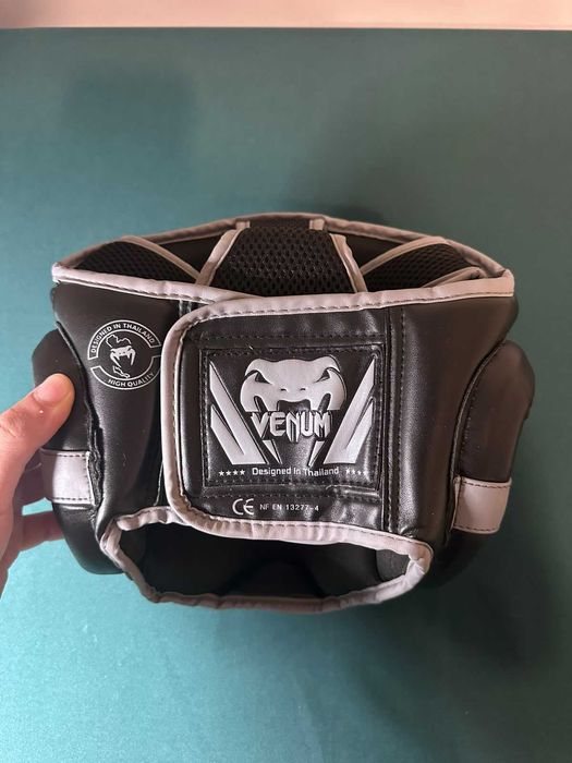 Casca box Venum Challenger, negru/gri