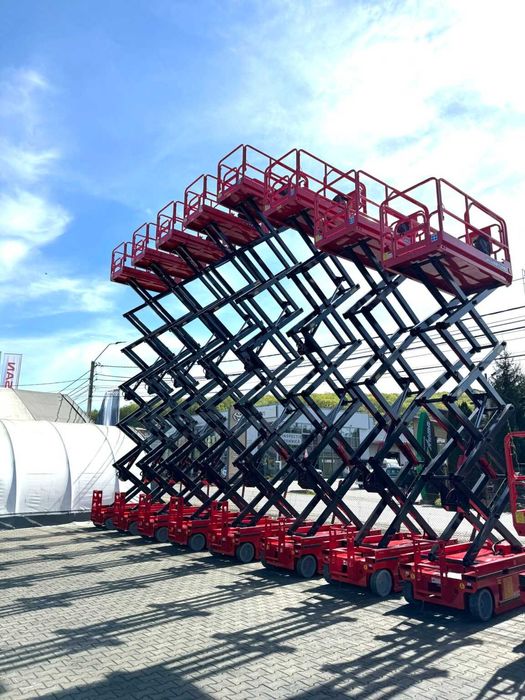 Nacela foarfeca el Qiyun GTJZ12 ridica 13.8m cu OM,Baterie Li-Ion